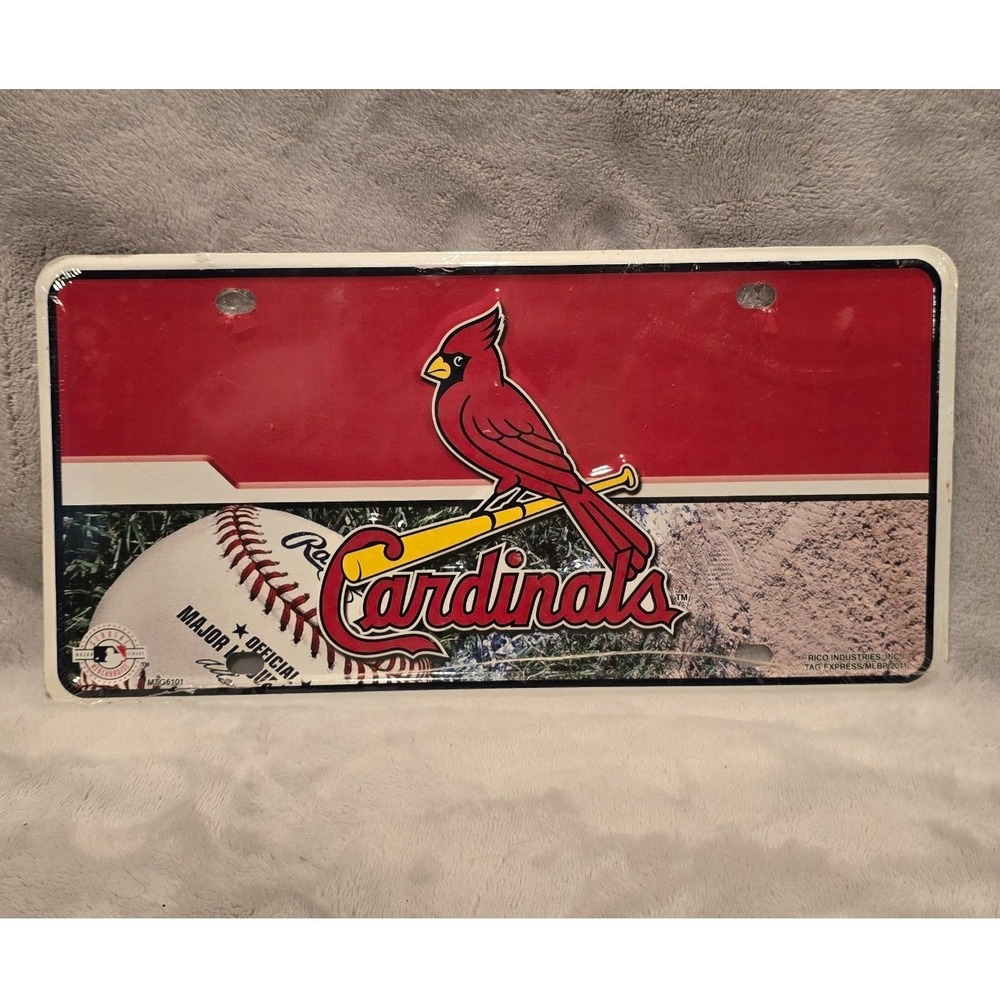 St Louis Cardinals MLB‎ License Plate Rico Industries MTG6101 Metal Tag New
